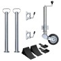 Rueda de remolque 2 tubos soporte 2 abrazaderas divididas 60 mm von , Anhänger für Güter und Transport - Ref: Foro24-3214424,...