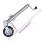 Rueda de remolque 2 tubos soporte 2 abrazaderas divididas 60 mm von , Anhänger für Güter und Transport - Ref: Foro24-3214424,...