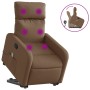 Silla de masaje reclinable de pie de tela marrón | Foro24.es | Tu tienda online para hogar, jardín y más Foro24.es