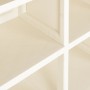 Kunststoff-Kleiderschrank im Angora-Design aus weißem Holz, 79 x 43 x 125 cm von vidaXL, Schließfächer und Lagerschränke - Re...