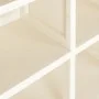 Kunststoff-Kleiderschrank im Angora-Design aus weißem Holz, 79 x 43 x 125 cm von vidaXL, Schließfächer und Lagerschränke - Re...