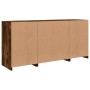 Aparador con luces LED roble ahumado 142,5x37x67 cm von , Sideboards - Ref: Foro24-3209069, Preis: 159,03 €, Rabatt: %