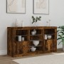 Aparador con luces LED roble ahumado 123x37x67 cm von , Sideboards - Ref: Foro24-3209083, Preis: 147,58 €, Rabatt: %