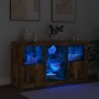 Aparador con luces LED roble ahumado 123x37x67 cm von , Sideboards - Ref: Foro24-3209083, Preis: 147,58 €, Rabatt: %