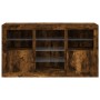 Aparador con luces LED roble ahumado 123x37x67 cm von , Sideboards - Ref: Foro24-3209083, Preis: 147,58 €, Rabatt: %