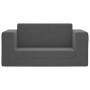 Sofá cama de niños 2 plazas felpa suave gris antracita by , Baby and Toddler Furniture - Ref: Foro24-357036, Price: 57,25 €, ...