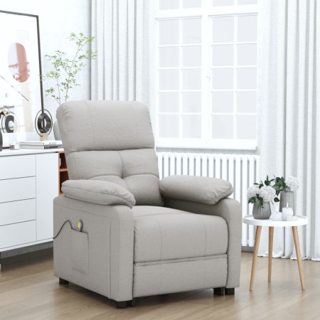 Sillón de masaje reclinable de tela gris taupé | Foro24.es | Tu tienda online para hogar, jardín y más Foro24.es
