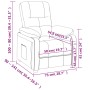 Sillón reclinable de tela gris oscuro by , Armchairs - Ref: Foro24-348276, Price: 200,74 €, Discount: %