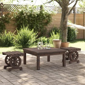 Taburetes de jardín 2 unidades madera maciza de abeto by , Garden chairs - Ref: Foro24-3207134, Price: 115,82 €, Discount: %