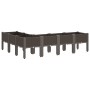 Jardinera con patas PP marrón 160x120x42 cm | Foro24.es | Tu tienda online para hogar, jardín y más Foro24.es