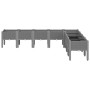 Jardinera con patas PP gris claro 200x160x42 cm | Foro24.es | Tu tienda online para hogar, jardín y más Foro24.es