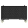 Jardinera con ruedas PP negro 80x50x54 cm | Foro24.es | Tu tienda online para hogar, jardín y más Foro24.es