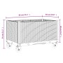 Jardinera con ruedas PP negro 80x50x54 cm | Foro24.es | Tu tienda online para hogar, jardín y más Foro24.es