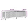 Jardinera con ruedas PP gris claro 160x50x54 cm | Foro24.es | Tu tienda online para hogar, jardín y más Foro24.es