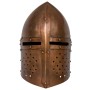 Réplica de casco de caballero medieval antiguo LARP acero cobre de , Armas coleccionables - Ref: Foro24-286225, Precio: 56,48...