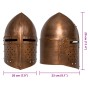 Réplica de casco de caballero medieval antiguo LARP acero cobre de , Armas coleccionables - Ref: Foro24-286225, Precio: 56,48...