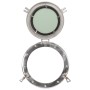 Espejo de ojo de buey de pared aluminio y vidrio Ø30 cm by , Mirrors - Ref: Foro24-357848, Price: 50,30 €, Discount: %