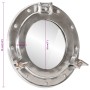 Espejo de ojo de buey de pared aluminio y vidrio Ø30 cm by , Mirrors - Ref: Foro24-357848, Price: 50,30 €, Discount: %