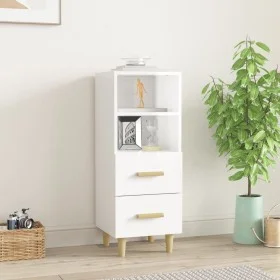Sperrholz Anrichte glänzend weiß 34,5x34x90 cm von vidaXL, Sideboards - Ref: Foro24-812363, Preis: 63,85 €, Rabatt: %