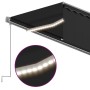 Toldo retráctil manual con persiana y LED antracita 6x3 m by , Awnings - Ref: Foro24-3069484, Price: 499,78 €, Discount: %