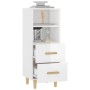 Sperrholz Anrichte glänzend weiß 34,5x34x90 cm von vidaXL, Sideboards - Ref: Foro24-812363, Preis: 64,60 €, Rabatt: %