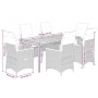 Set comedor jardín 7 pzas y cojines ratán sintético gris de , Conjuntos de jardín - Ref: Foro24-3276849, Precio: 805,71 €, De...