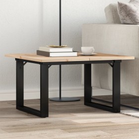 Mesa de centro marco O madera maciza pino y acero 70x70x40 cm von , Küchen- und Esstische - Ref: Foro24-3282661, Preis: 72,21...