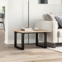 Mesa de centro marco O madera maciza pino y acero 70x70x40 cm by , Kitchen and dining tables - Ref: Foro24-3282661, Price: 72...
