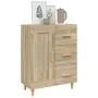 Aparador de madera contrachapada roble Sonoma 69,5x34x90 cm de vidaXL, Aparadores - Ref: Foro24-812225, Precio: 103,81 €, Des...