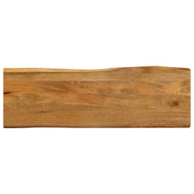 Tablero de mesa borde natural madera maciza mango