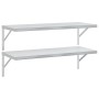 Estantes de pared 2 uds acero inoxidable plateado 100x40 cm by , Shelves and shelves - Ref: Foro24-3214502, Price: 87,39 €, D...