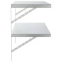 Estantes de pared 2 uds acero inoxidable plateado 100x40 cm by , Shelves and shelves - Ref: Foro24-3214502, Price: 87,39 €, D...
