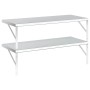 Estantes de pared 2 uds acero inoxidable plateado 100x40 cm by , Shelves and shelves - Ref: Foro24-3214502, Price: 87,39 €, D...