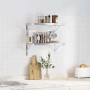 Estantes de pared 2 uds acero inoxidable plateado 50x30 cm by , Shelves and shelves - Ref: Foro24-3214509, Price: 59,24 €, Di...