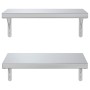 Estantes de pared 2 uds acero inoxidable plateado 50x30 cm by , Shelves and shelves - Ref: Foro24-3214509, Price: 59,24 €, Di...