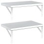 Estantes de pared 2 uds acero inoxidable plateado 50x30 cm by , Shelves and shelves - Ref: Foro24-3214509, Price: 59,24 €, Di...