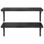 Estantes de pared 2 uds acero inoxidable negro 75x40 cm | Foro24.es | Tu tienda online para hogar, jardín y más Foro24.es