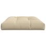 Cojín para sofá de palets de tela beige 120x80x12 cm de , Cojines para sillas y sofás - Ref: Foro24-360516, Precio: 41,88 €, ...