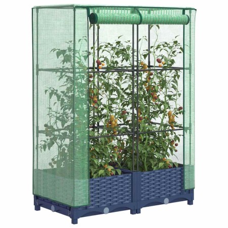 Arriate con cubierta invernadero aspecto ratán 80x40x123 cm | Foro24.es | Tu tienda online para hogar, jardín y más Foro24.es