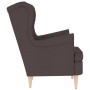 Sillón de tela marrón oscuro 74x84x100 cm | Foro24.es | Tu tienda online para hogar, jardín y más Foro24.es