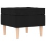Sillón con reposapiés de tela negro | Foro24.es | Tu tienda online para hogar, jardín y más Foro24.es
