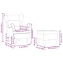 Sillón con reposapiés de tela negro | Foro24.es | Tu tienda online para hogar, jardín y más Foro24.es