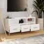 Weißer TV-Schrank aus Sperrholz, 102 x 36 x 50 cm von vidaXL, TV-Möbel - Ref: Foro24-812600, Preis: 71,18 €, Rabatt: %