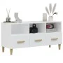 Weißer TV-Schrank aus Sperrholz, 102 x 36 x 50 cm von vidaXL, TV-Möbel - Ref: Foro24-812600, Preis: 71,18 €, Rabatt: %