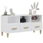 Weißer TV-Schrank aus Sperrholz, 102 x 36 x 50 cm von vidaXL, TV-Möbel - Ref: Foro24-812600, Preis: 72,15 €, Rabatt: %