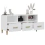Weißer TV-Schrank aus Sperrholz, 102 x 36 x 50 cm von vidaXL, TV-Möbel - Ref: Foro24-812600, Preis: 71,18 €, Rabatt: %