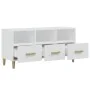 Weißer TV-Schrank aus Sperrholz, 102 x 36 x 50 cm von vidaXL, TV-Möbel - Ref: Foro24-812600, Preis: 71,18 €, Rabatt: %