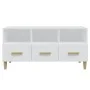 Weißer TV-Schrank aus Sperrholz, 102 x 36 x 50 cm von vidaXL, TV-Möbel - Ref: Foro24-812600, Preis: 71,18 €, Rabatt: %