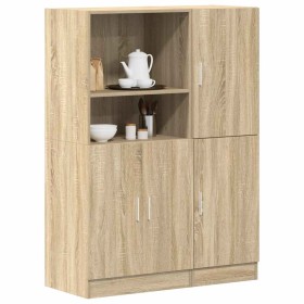 Set de muebles de cocina 2 pzas madera ingeniería