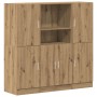 Set de muebles cocina 3 pzas madera ingeniería roble artesanal by , Shelves and shelves - Ref: Foro24-3324159, Price: 285,26 ...